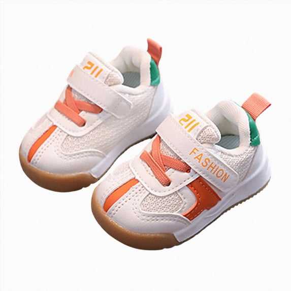 NIEWTR Toddler Shoes Boys Kids Fashion Solid Versatile Dual Mesh Breathable Non Functional Sports Shoes Toddler Boy Sneakers