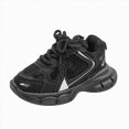 thumbnail image 1 of NIEWTR Toddler Shoes Boys Sneakers Girls Walking Shoes Breathable Mesh Toddler Sneakers Kids Running Shoes Non-Slip Tennis Shoe(A-Black,1), 1 of 4