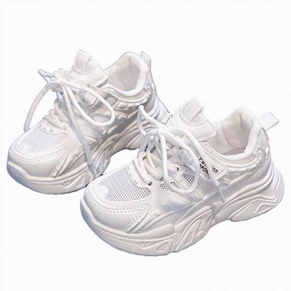 NIEWTR Toddler Shoes Kid Sneakers Boys Girls Shoes Lightweight Tennis Shoes Breathable Running Athletic Shoes for Toddler/Little Kid(A-White,13.5)