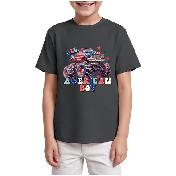 NIEWTR Toddler Short Sleeve Cotton Shirt Boys Ribbed T Shirt 2 10 Years For School Shirt (3-4 Years,A24-Grey)