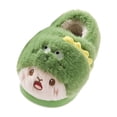 thumbnail image 1 of NIEWTR Toddler Slippers Girls Boys Fuzzy House Kids Slipper with Memory Foam,Non-slip Warm Soft Plush Bedroom Winter Indoor Shoes(A-Green,1), 1 of 4
