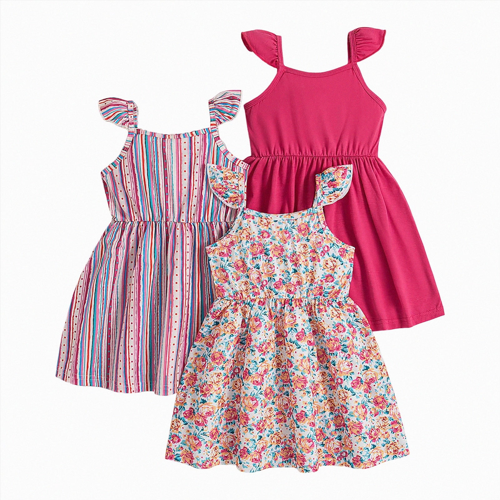 NIEWTR Toddler Summer Clothes Baby Girl Butterfly Dress Tutu Ruffle — free download