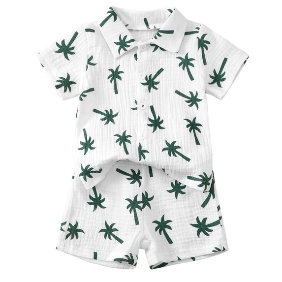 NIEWTR Toddler Summer Pajamas Set For 2-3 Years Toddler Boy Summer Outfit Short Sleeves T-Shirt Tank Tops Cartoon Print Casual Elastic Shorts 2Pcs 2PCS Set Dailywear Set