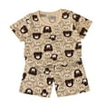 thumbnail image 1 of NIEWTR Toddler Summer Pajamas Set For 2-3 Years Toddler Boys Short Sets Cotton Summer Outfits Short Sleeves T-Shirt Tank Tops and Elastic Shorts Sets 2Pcs Dailywear Set, 1 of 3