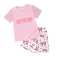 thumbnail image 1 of NIEWTR Toddler Summer Pajamas Set For 4-5 Years Toddler Boys Short Sets Cotton Summer Outfits Short Sleeves T-shirt and Elastic Shorts Sets 2Pcs Summer Dailywear Set, 1 of 6