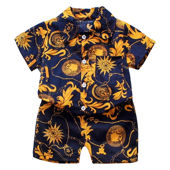 NIEWTR Toddler Summer Pjs Outfit For 5-6 Years Outfit Kids Toddler Boy GirlsShort Sleeves T Shirt Elastic Waistband Casual Elastic Shorts Set 2PCS Outfit Set Dailywear Set