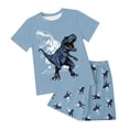 thumbnail image 1 of NIEWTR Toddler Summer Pjs Outfit For 9-10 Years Outfit Toddler Boy's Short Sleeves T-Shirt and Short Set Summer Cartoon Prints Tank Tops Elastic Shorts 2PCS for Children Set Dailywear Set, 1 of 4