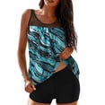 thumbnail image 1 of NIEWTR Two Piece Tankini Swimsuits for Women Tummy Control Bathing Suit with Shorts Swimwear(Mint Green,S), 1 of 7