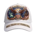 thumbnail image 1 of NIEWTR U.S.A 250 Years Hat, Embroidered Bald Eagle, Adjustable Retro Washed Baseball Cap for Men Women(B,One Size), 1 of 9