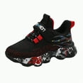 thumbnail image 1 of NIEWTR Unisex-Child Sneakers Toddler Boys Girls Running Leather Sneakers Breathable Mesh Athletic Shoes Lightweight Kids Walking Shoes Casual Shoes Walking/Running Shoes (Red,3.5), 1 of 9