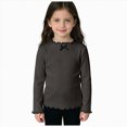 thumbnail image 1 of NIEWTR Unisex Kids Girls Soft Long-Sleeve T-Shirts Solid Color Basic Tops Crewneck Tees Toddler Child Fall Winter Tops Clothes(A-Dark Gray,12-18 Months), 1 of 8