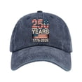 thumbnail image 1 of NIEWTR United States 250 Year Anniversary Cap, Embroidered Stars, Adjustable Retro Baseball Hat(B,A), 1 of 5