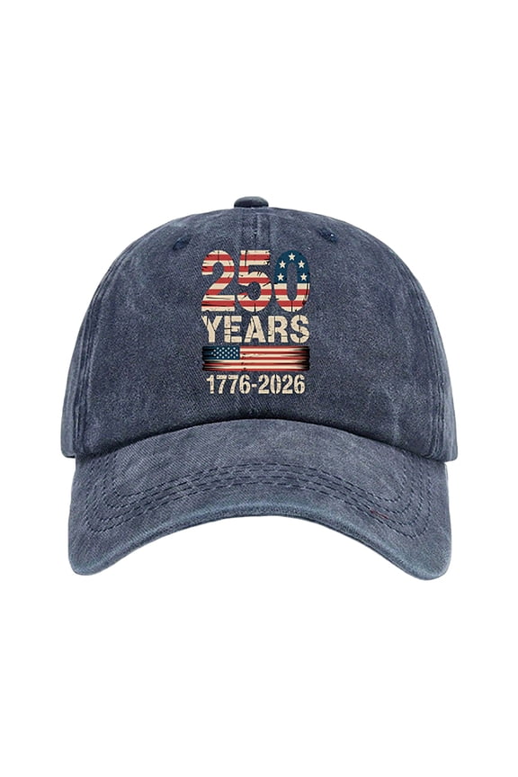 United States 250 Year Anniversary Cap, Embroidered Stars, Adjustable Retro Baseball Hat(B,A)
