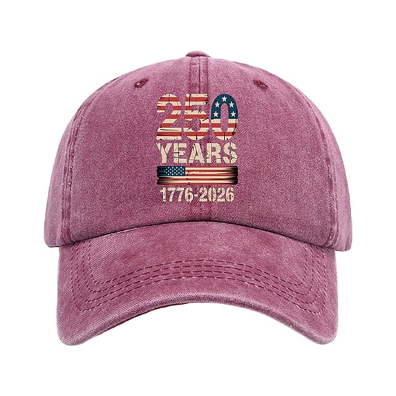 NIEWTR United States 250 Year Anniversary Cap, Embroidered Stars, Adjustable Retro Baseball Hat(C,A)