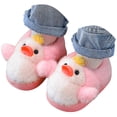 thumbnail image 1 of NIEWTR Winter Slippers For Girls Cartoon Animal Slippers Toddler Warm Plush House Shoes Little Kids Home Slippers(A-Pink,8), 1 of 9
