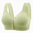 thumbnail image 1 of NIEWTR Women Full Figure Front Closure Wirefree Back Support Posture Bra | Plus Everyday Bras,for Large Bust(Green,40), 1 of 9