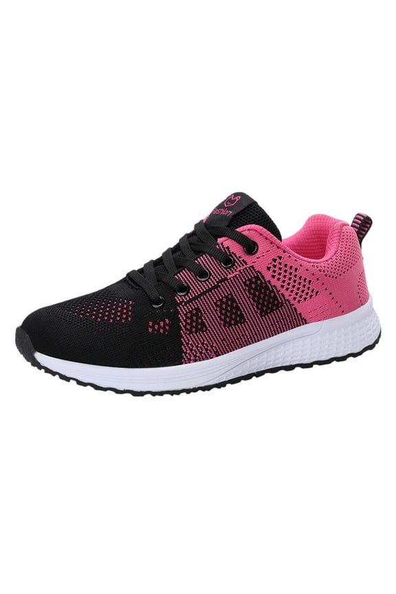 Women Walking Shoes Ladies Running Sneakers Breathable Mesh Sports Shoes Casual Lightweight Gym Lace up Sneakers(Dark Gray,6.5)