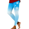 thumbnail image 1 of NIEWTR Women's Christmas Leggings Women Casual Fashion Christmas Printed Sports Leggings Casual Yoga Leggings(Sky Blue,S), 1 of 5