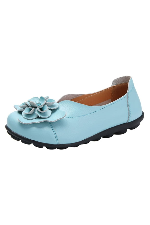 Women's Flats Shoes Pointed-Toe Dress Shoes for Women Flats Shoes Comfortable Flats Shoes(Light Blue,8)