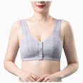 thumbnail image 1 of NIEWTR Women's Front Closure Everyday Bra Post Surgery Compression Bra Comfort Wireless Seamless Push Up Bra Full Coverage Back Smoothing No Underwire Bralettes(Grey,40), 1 of 9
