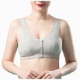 thumbnail image 1 of NIEWTR Women's Front Closure Everyday Bra Post Surgery Compression Bra Comfort Wireless Seamless Push Up Bra Full Coverage Back Smoothing No Underwire Bralettes(Light Green,48), 1 of 9