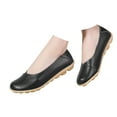 thumbnail image 1 of NIEWTR Women's Loafers, Slip On Platform Penny Loafers for Women Dressy and Work, Business Casual Shoes for Women Flats Shoes Dress Shoes (6,Black), 1 of 5