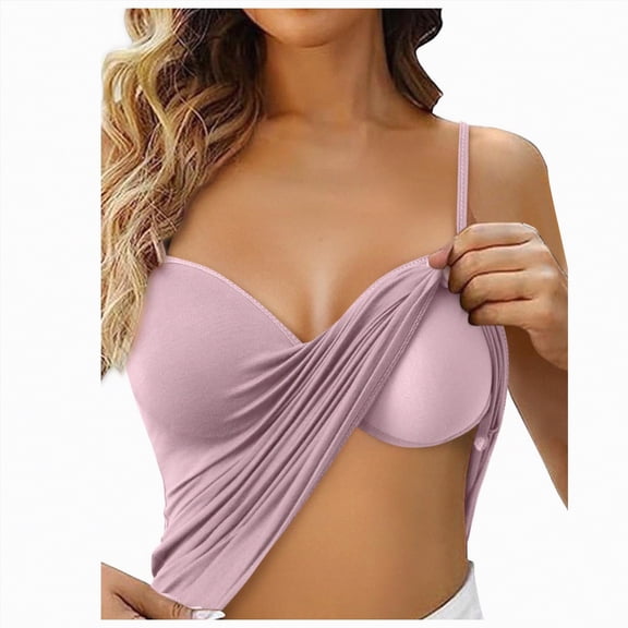 NIEWTR Women's Shelf Bra Camisole Tops Adjustable Spaghetti Strap Cami Tank Cotton Undershirts(A01-Purple,XL)