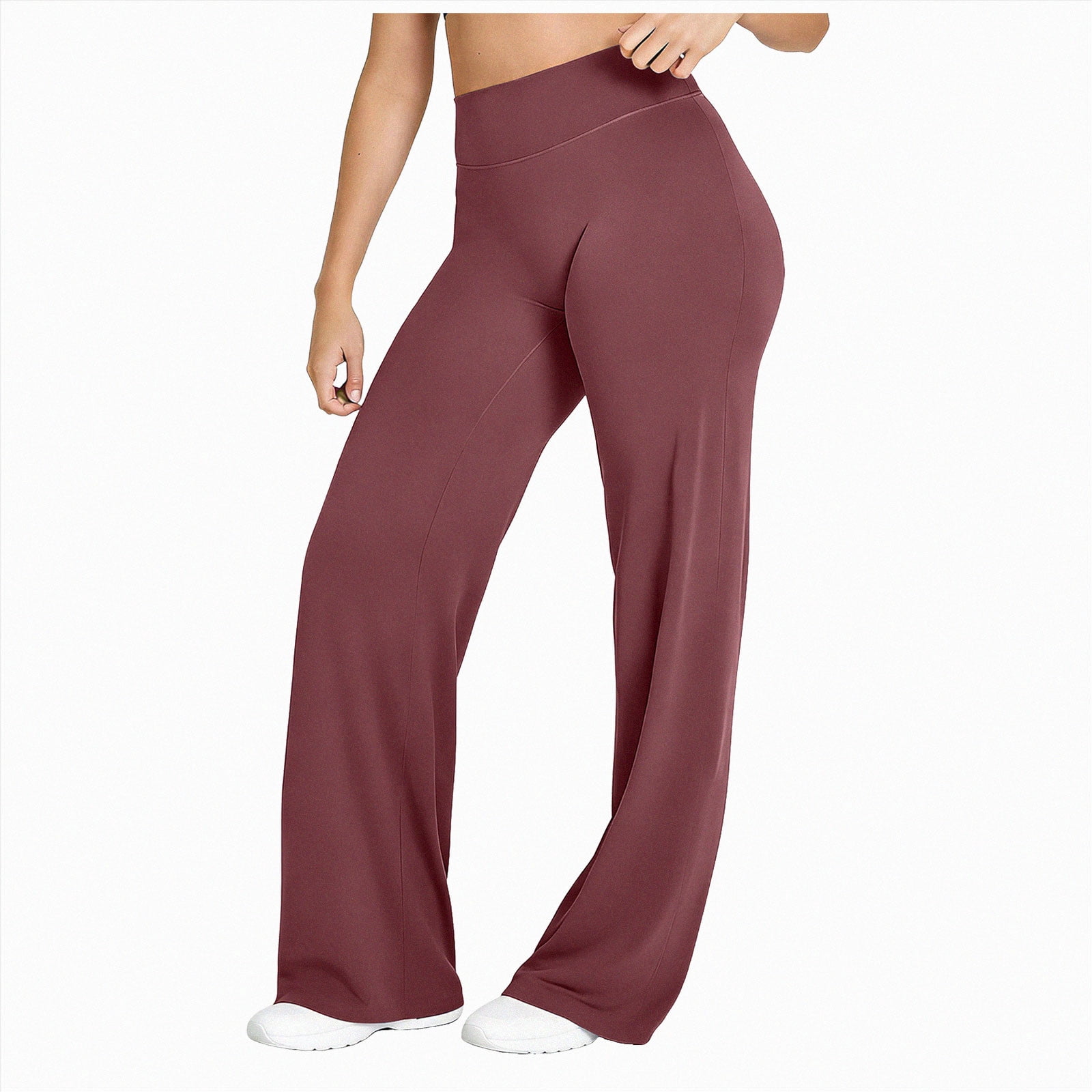 NIEWTR Women's Yoga Pants High Waisted Bootcut Crossover with Tummy ...