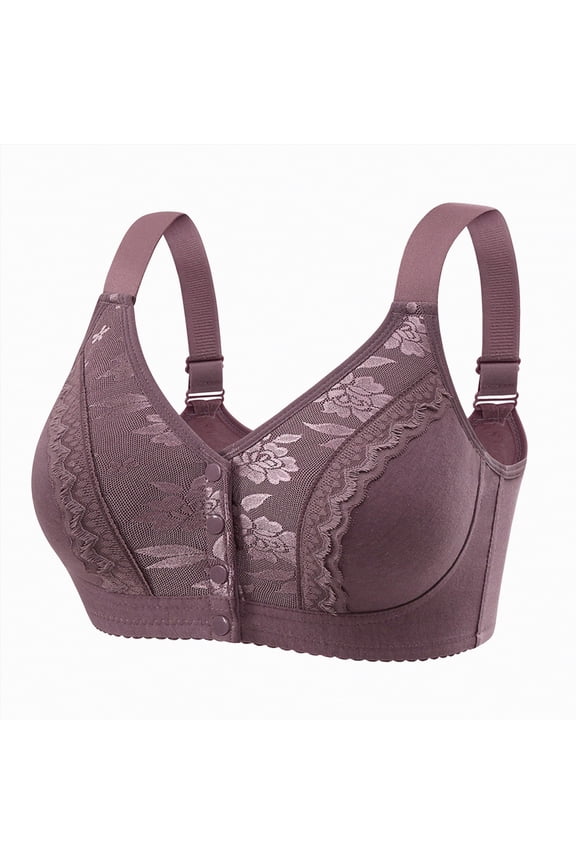Womens Blissful Benefits Super Soft Wireless Lightly Lined Comfort Bra(Purple,52)