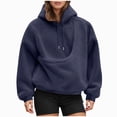 thumbnail image 1 of NIEWTR Womens Dog Pouch Hoodie with Kangaroo Pocket Oversized Pet Carrier Sweatshirts Animal Holder Long Sleeve Pullover, 1 of 7