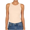 thumbnail image 1 of NIEWTR Womens Tank Tops High Neck Sleeveless Ribbed Tank Casual Basic Thick Strap Slim Fitted Racerback Shirts Womens Tank Summer Tank (XXL,A148-Beige), 1 of 7