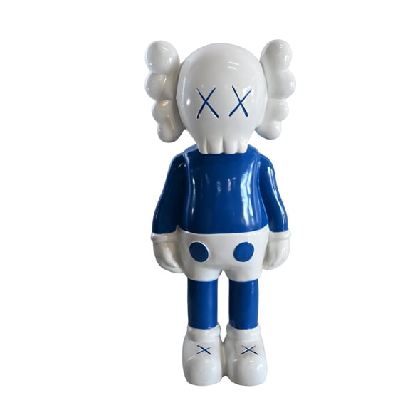 NIFAO Designer Toy Character Resin Statue Blue White Figurine 11"x7"x24"H