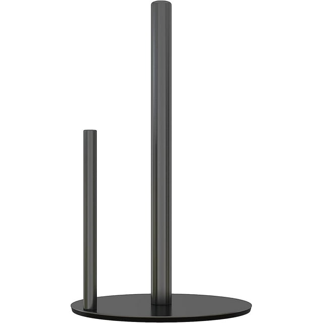 GIFFGAFF Black Kitchen Roll Holder, Stainless Steel Paper Towel Holder