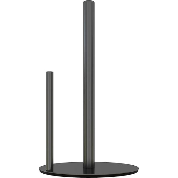 NIFFGAFF Paper Towel Holder Black Kitchen Roll Holder, One-Handed Operation Countertop Dispenser