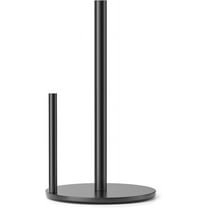 NIFFGAFF Paper Towel Holder Black Kitchen Roll Holder, One-Handed Operation Countertop Dispenser