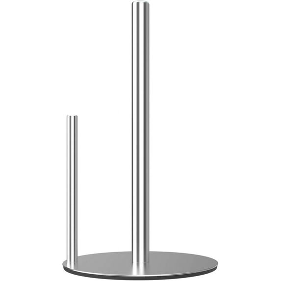 NIFFGAFF Paper Towel Holder Sliver Kitchen Roll Holder, One-Handed Operation Countertop Dispenser