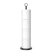 NIFFGAFF Toilet Paper Holder Stand(with Reserve Function), Free-Standing Spare Rolls Storage Holder, Stainless Steel