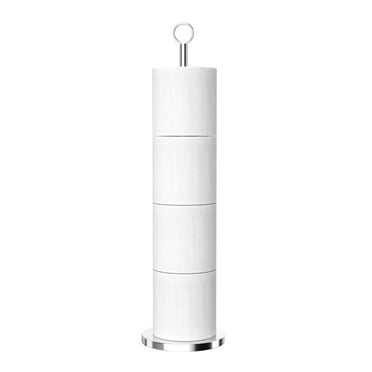NIFFGAFF Toilet Paper Holder Stand(with Reserve Function), Free-Standing Spare Rolls Storage Holder, Stainless Steel