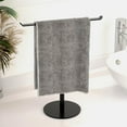 thumbnail image 1 of NIFFGAFF Towel Rack T-Shape Hand Holder for Bathroom, Headband and Lightweight Bathroom Racks, Kitchen Black Holder,Stainless Steel Waterproof Counter Organizer, 1 of 7