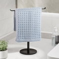 thumbnail image 1 of NIFFGAFF Towel Rack T-Shape Hand Holder for Bathroom, Headband and Lightweight Bathroom Racks, Kitchen Black Holder,Stainless Steel Waterproof Counter Organizer, 1 of 7