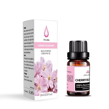 NIFFPD 100% Pure Cherry Blossoms Essential Oil, for Diffusers, Home Care, Candle Making, Fragrance, Aromatherapy 10ml/0.33fl.oz