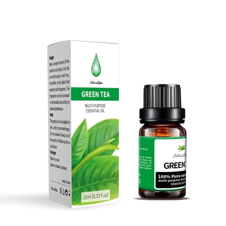 NIFFPD 100% Pure Green Tea Essential Oil, for Diffusers, Home Care, Candle Making, Fragrance, Aromatherapy 10ml/0.33fl.oz