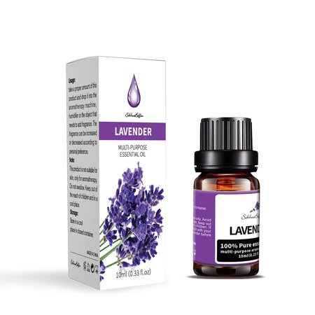 NIFFPD 100% Pure Lavender Essential Oil,(2 Pack) for Diffusers, Home Care, Candle Making, Fragrance, Aromatherapy 10ml/0.33fl.oz