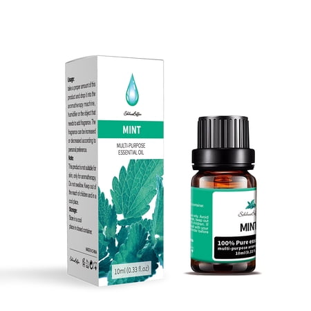 NIFFPD 100% Pure Mint Essential Oil, for Diffusers, Home Care, Candle Making, Fragrance, Aromatherapy 10ml/0.33fl.oz