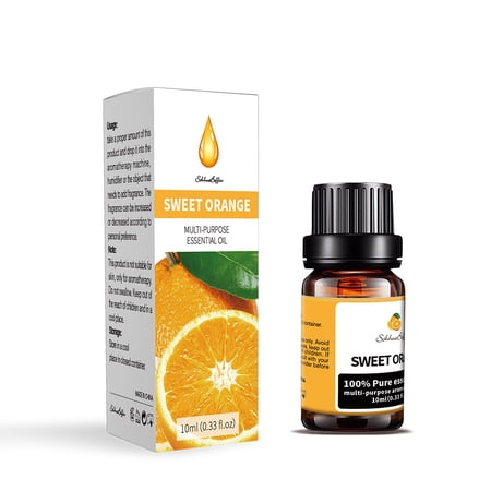 NIFFPD 100% Pure Sweet orange Essential Oil,(2 Pack) for Diffusers, Home Care, Candle Making, Fragrance, Aromatherapy 10ml/0.33fl.oz