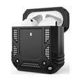 thumbnail image 1 of NIFFPD Apple AirPods Case, Full-Body Hard Silicone Shockproof AirPods Case Cover Airpods 2&1 Black, 1 of 5