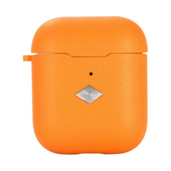 NIFFPD Apple AirPods Case, Soft Silicone Shock-Proof Case Cover for Airpods 2&1 Support Wireless Charging Orange