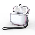 thumbnail image 1 of NIFFPD Apple AirPods Case, Soft TPU Shockproof Protective Crystal Clear Airpod 3 Case Cover with lanyard Anti-Yellowing Pink, 1 of 4