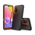 thumbnail image 1 of NIFFPD Galaxy A03S Case with Screen Protector Full-Body Shockproof Phone Case for Samsung Galaxy A03S Black&Orange, 1 of 5