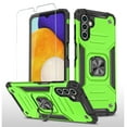 thumbnail image 1 of NIFFPD Galaxy A13 5G Case, Samsung A13 5G Case with Screen Protector, Ring Kickstand Shockproof Cover for Samsung Galaxy A13 5G Green, 1 of 7